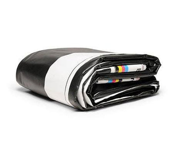 18' x 52' - Reused Vinyl Tarp (Black)