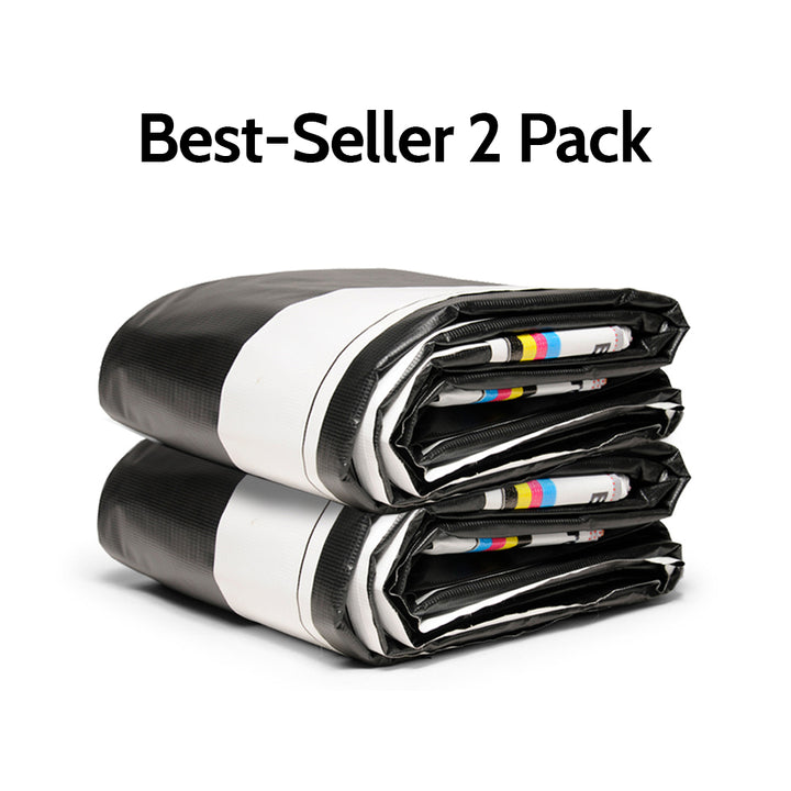 Best-Seller Bundle: 14' x 48' - Reused Vinyl Tarp (Black)