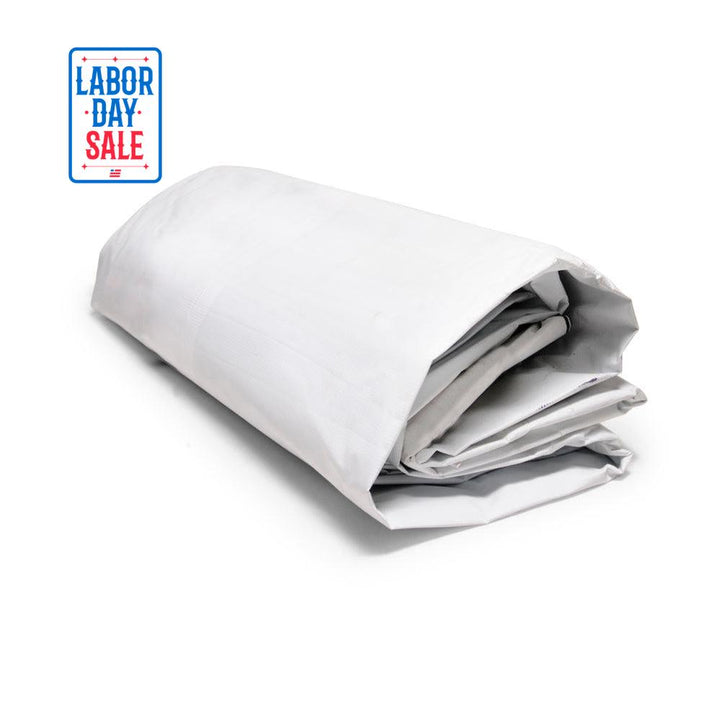 10' x 22' - Reused Vinyl Tarp (White)