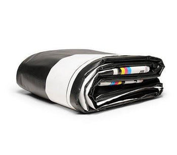 6' x 36' - Reused Vinyl Tarp (Black)