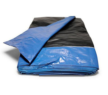 6' x 12' - Reused Vinyl Tarp (Black)