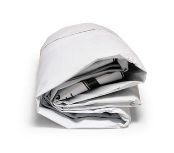 6' x 12' - Reused Vinyl Tarp (White)