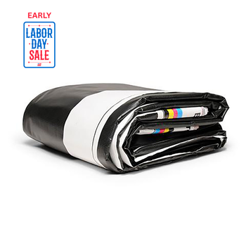 13' x 49' - Reused Vinyl Tarp (Black)
