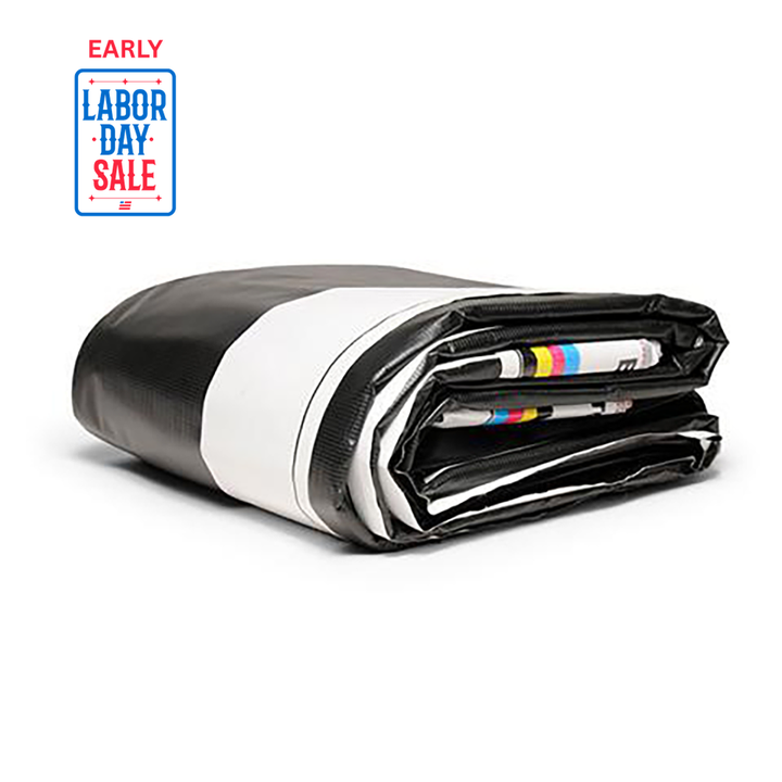 13' x 49' - Reused Vinyl Tarp (Black)
