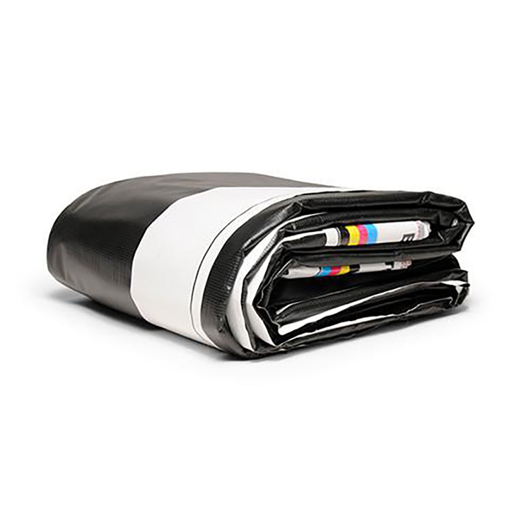 12' x 50' - Reused Vinyl Tarp (Black)